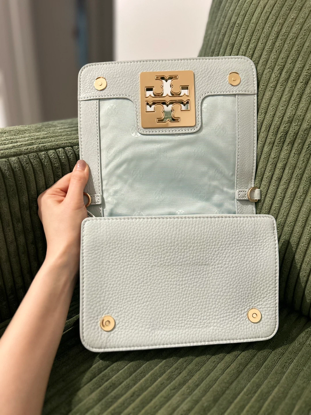 Tory Burch Britten Combo Crossbody bag - Light blue - photo 2