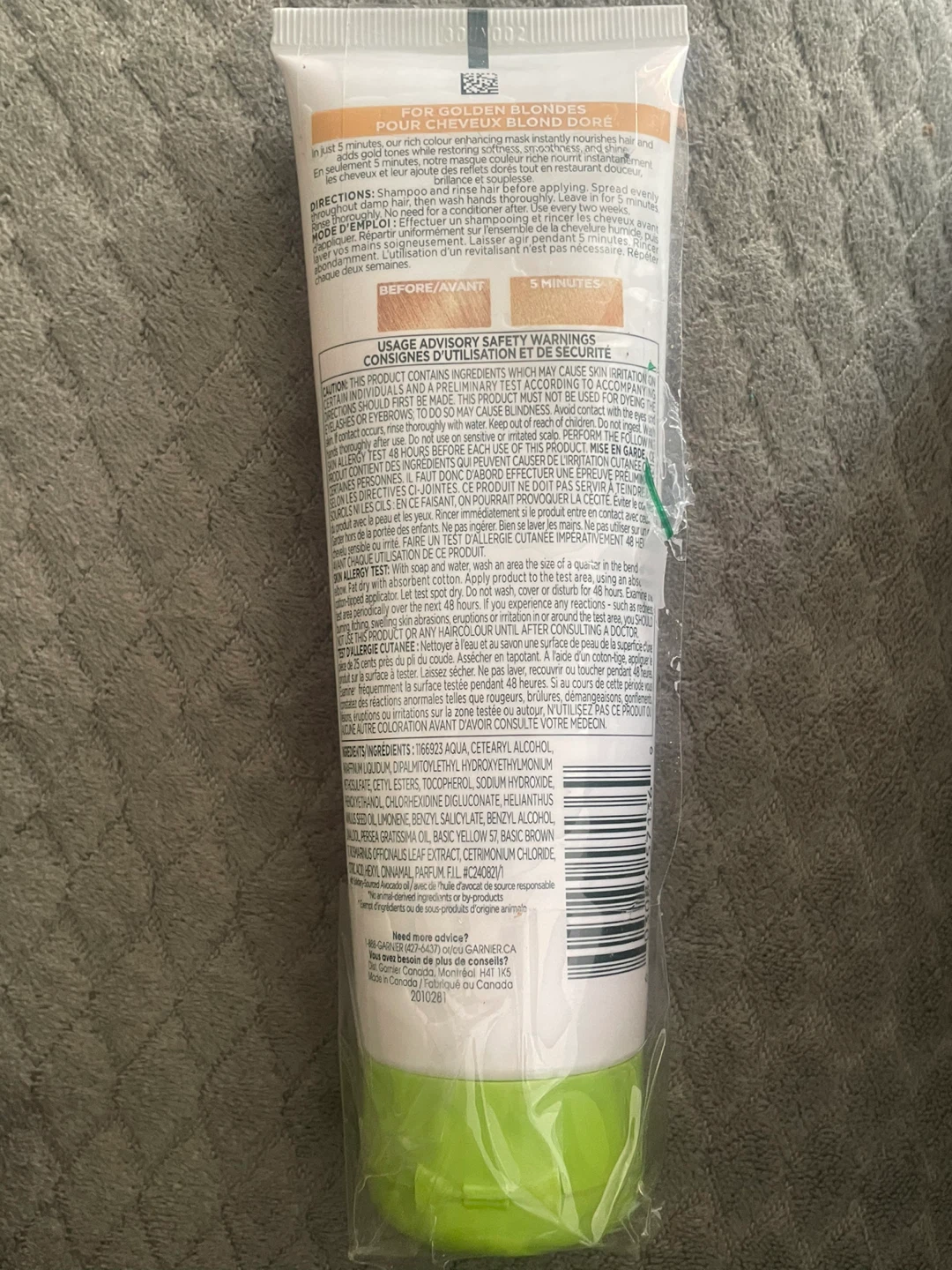 Garnier Nutrisse Color Reviver Golden Blonde Hair Mask 125ml - photo 2