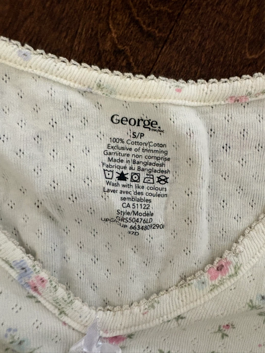 George Women's Floral Nightgown Size S/P - photo 2