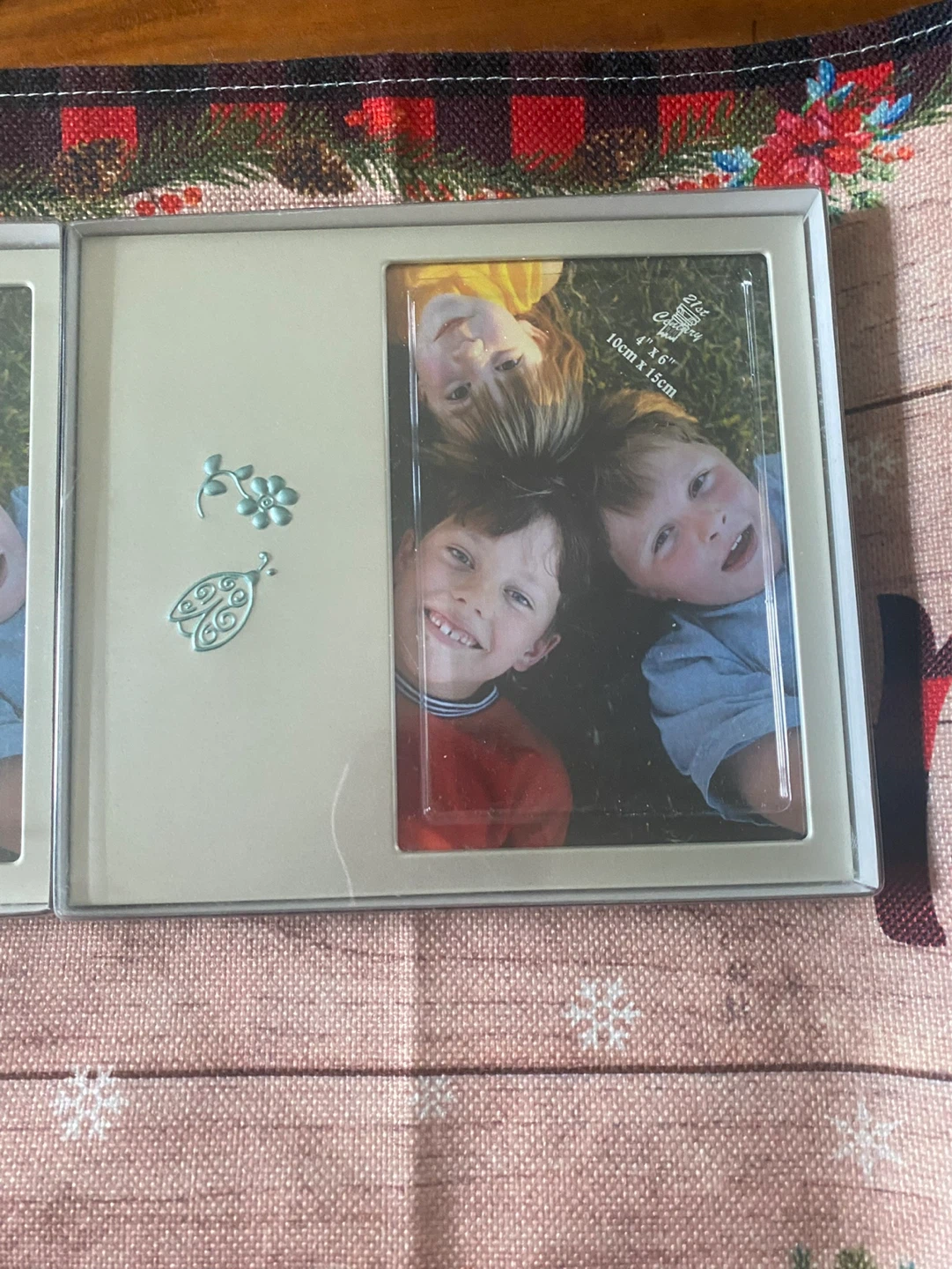 Multi-Photo Frame with Dragonfly & Leaf Embellishments