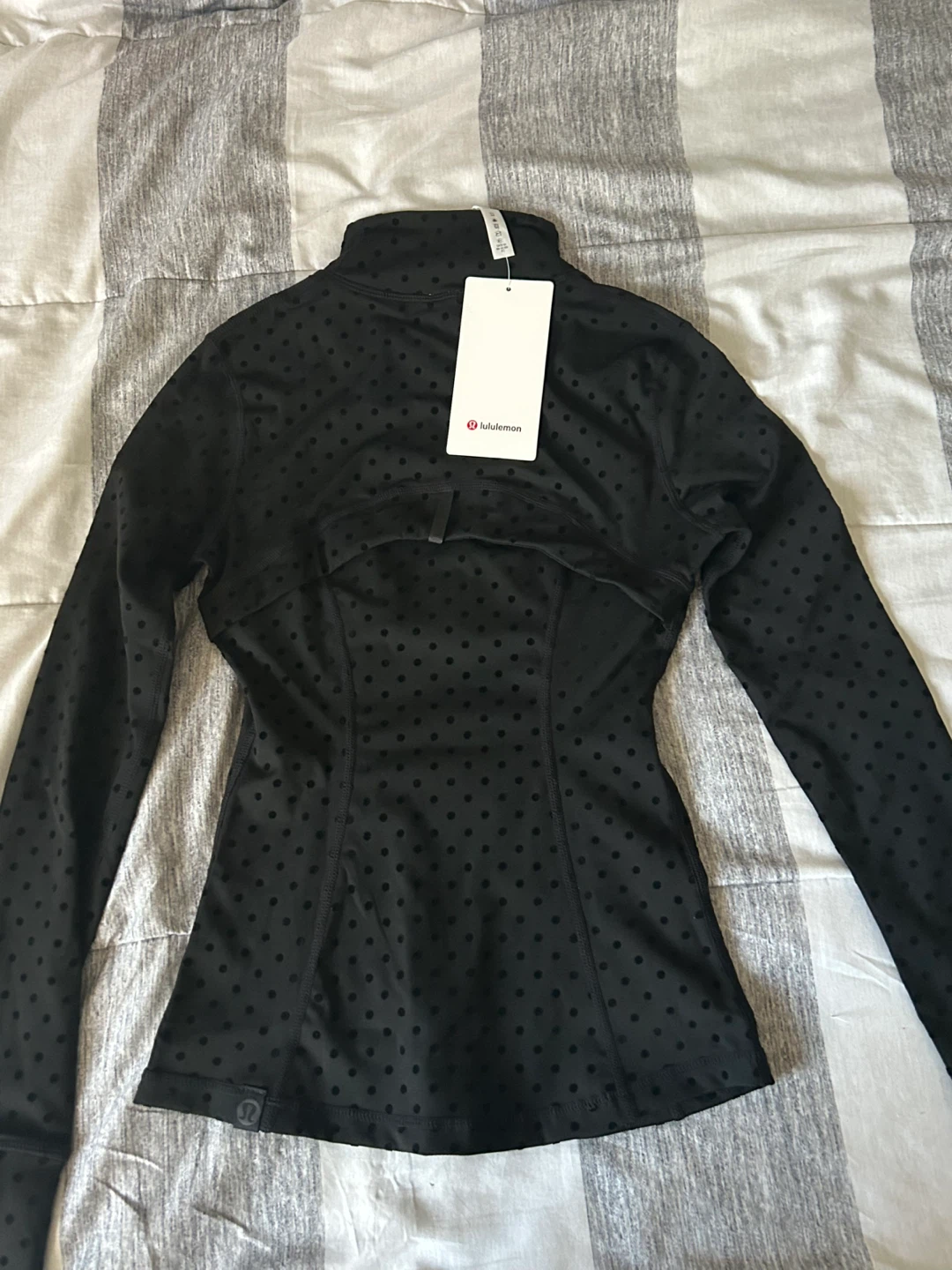 Lululemon Define Jacket Black Polka Dot Size 4 - photo 5