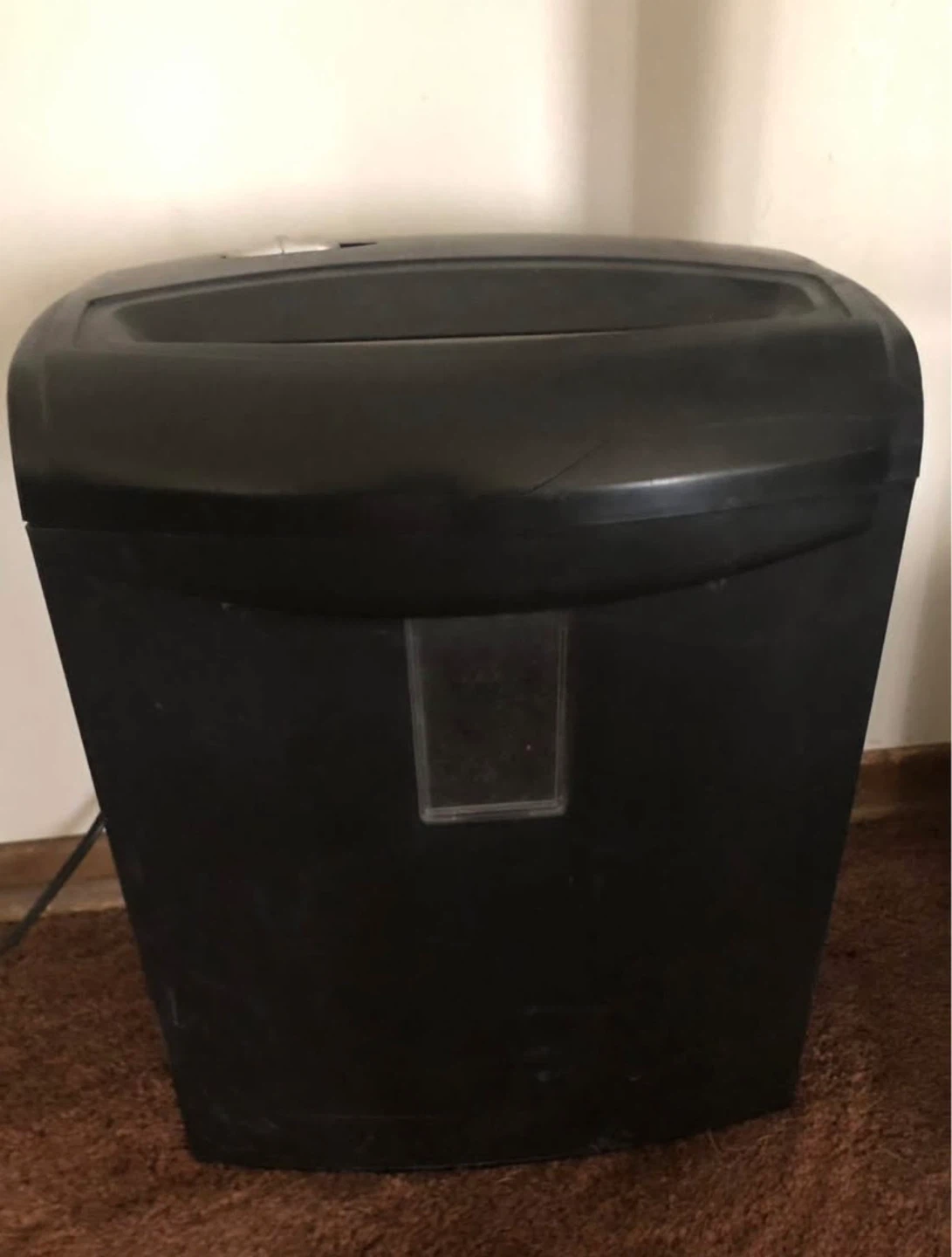 Black crosscut Paper Shredder
