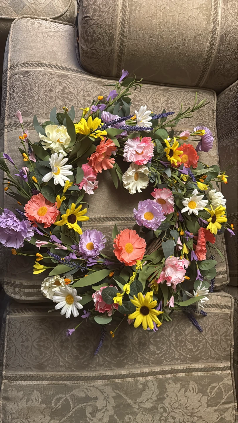 Artificial Floral Wreath - photo 2