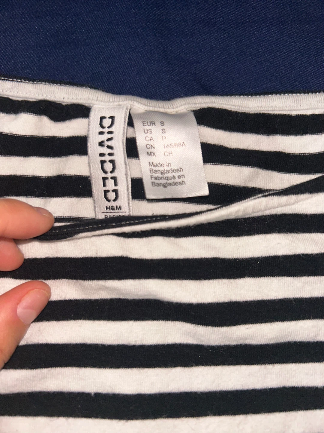 Divided H&M Striped Long Sleeve Top - Size S - photo 2