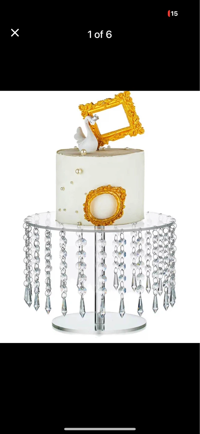 Crystal Bead Cake Stand