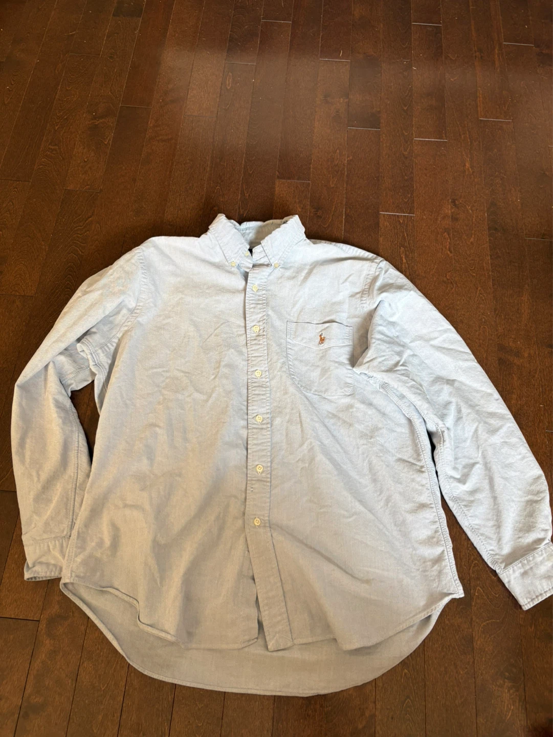 Ralph Lauren Classic Fit Button-Down Shirt - Light Blue - Size L