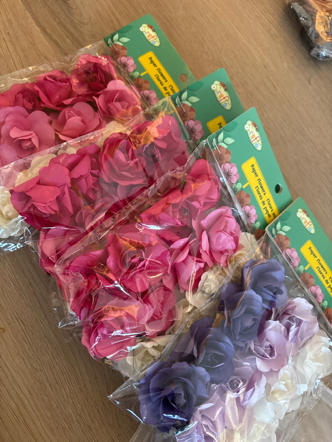 Paper Flowers and Gift Tags Craft Supplies