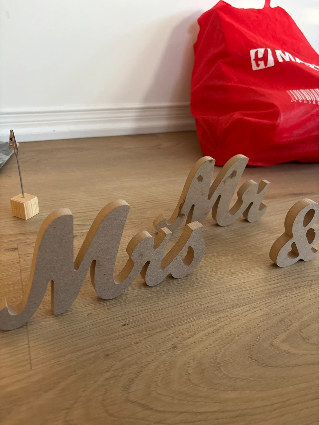 Wooden Mr & Mrs & Ampersand Wedding Signs - photo 2