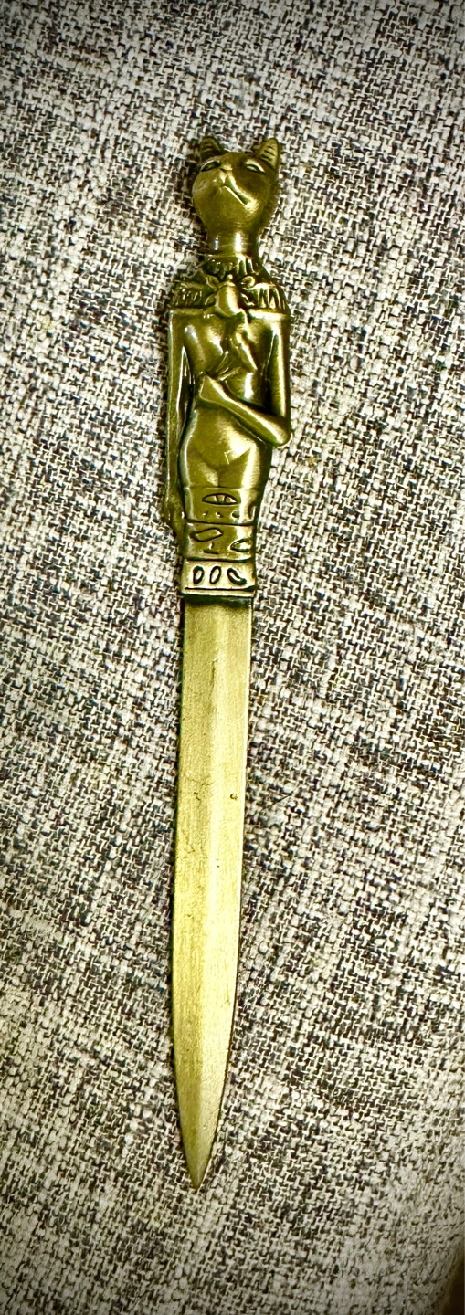 Egyptian Cat Goddess Bastet Letter Opener - photo 2