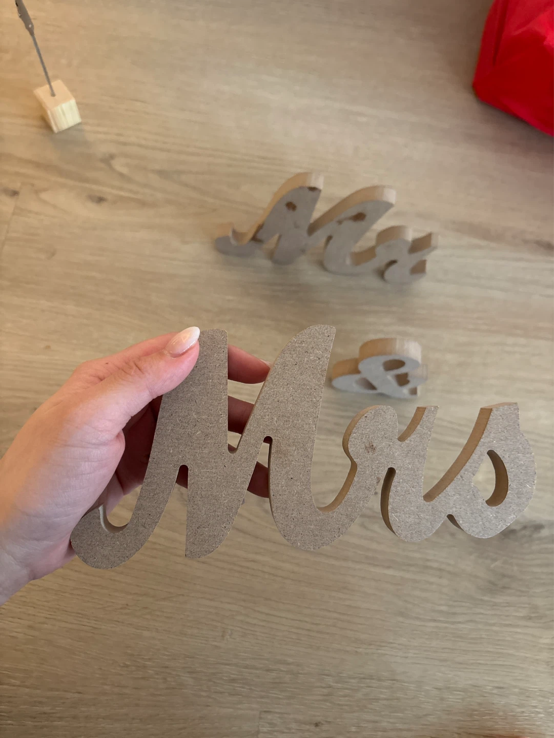Wooden Mr & Mrs & Ampersand Wedding Signs - photo 4