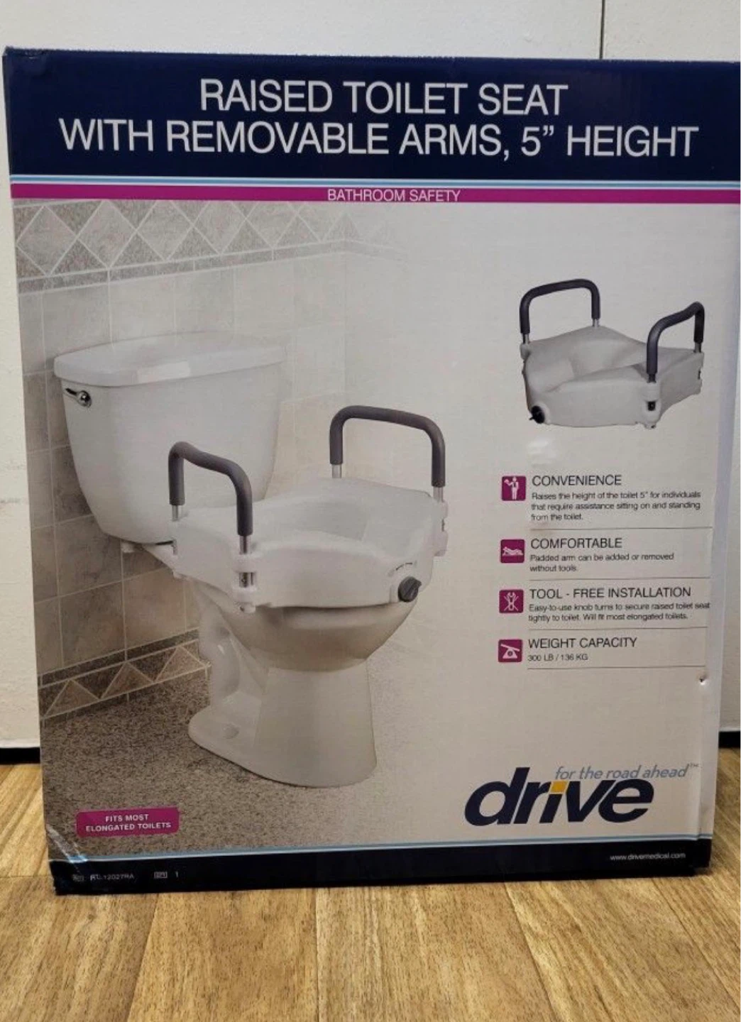 Brand New Drive Raised Toilet Seat