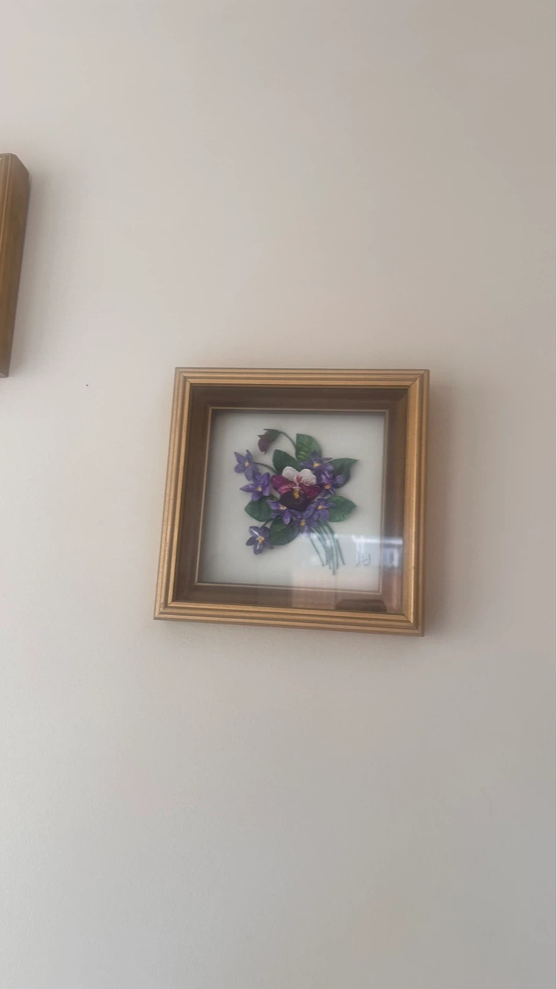 Framed Silk Flower Arrangement - photo 2