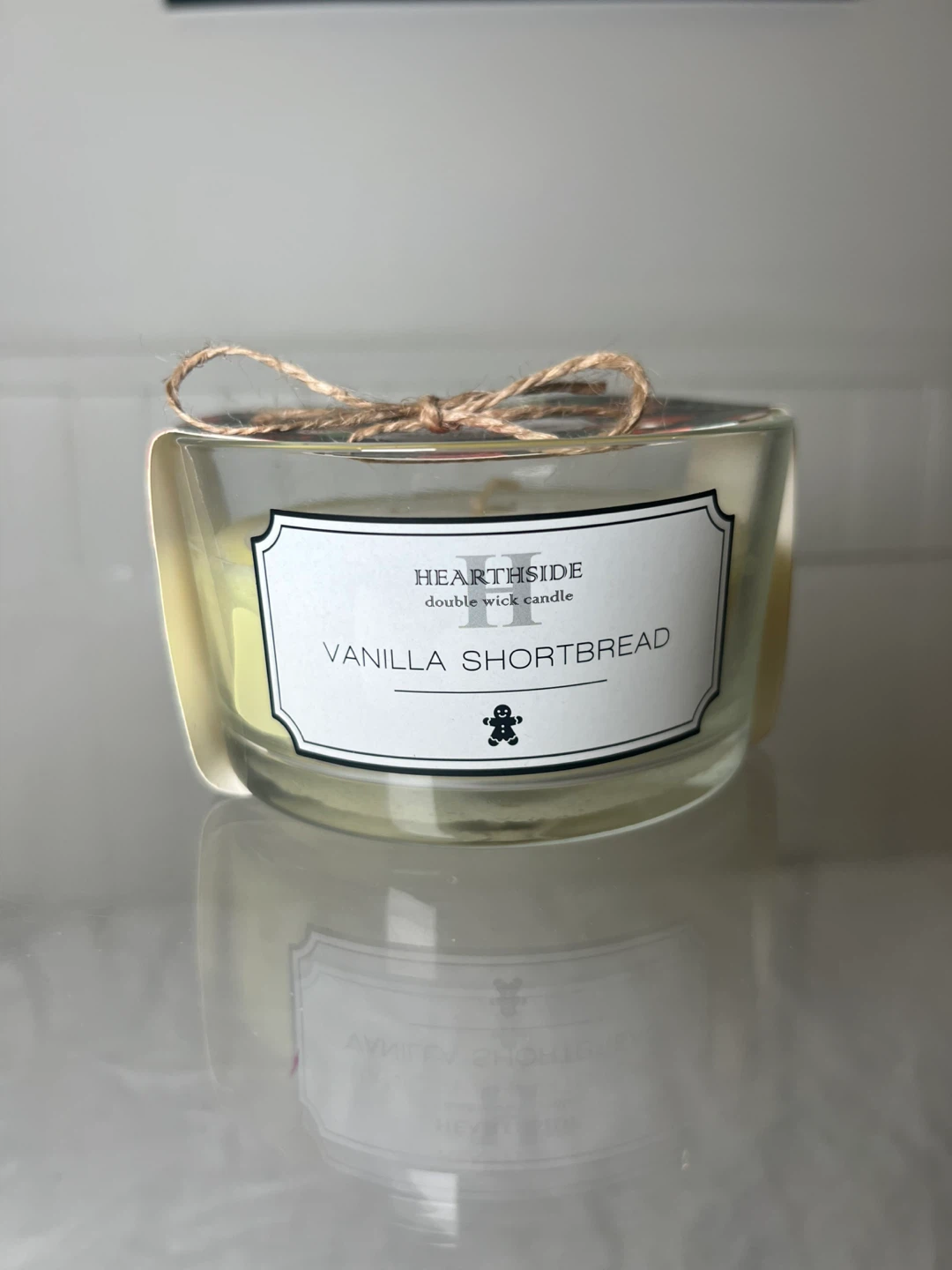 Hearthside Vanilla Shortbread Double Wick Candle