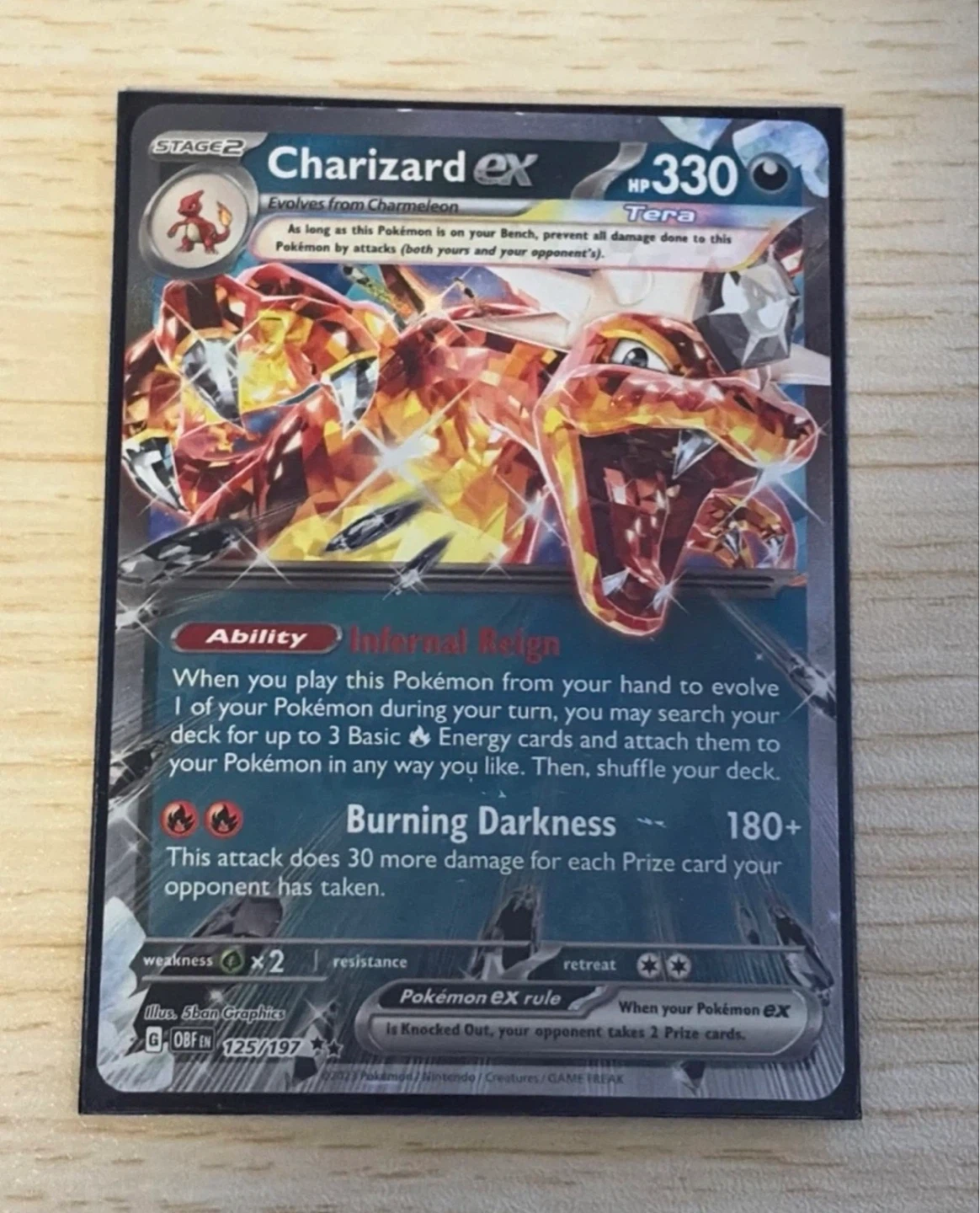 Pokémon Charizard ex TCG Card