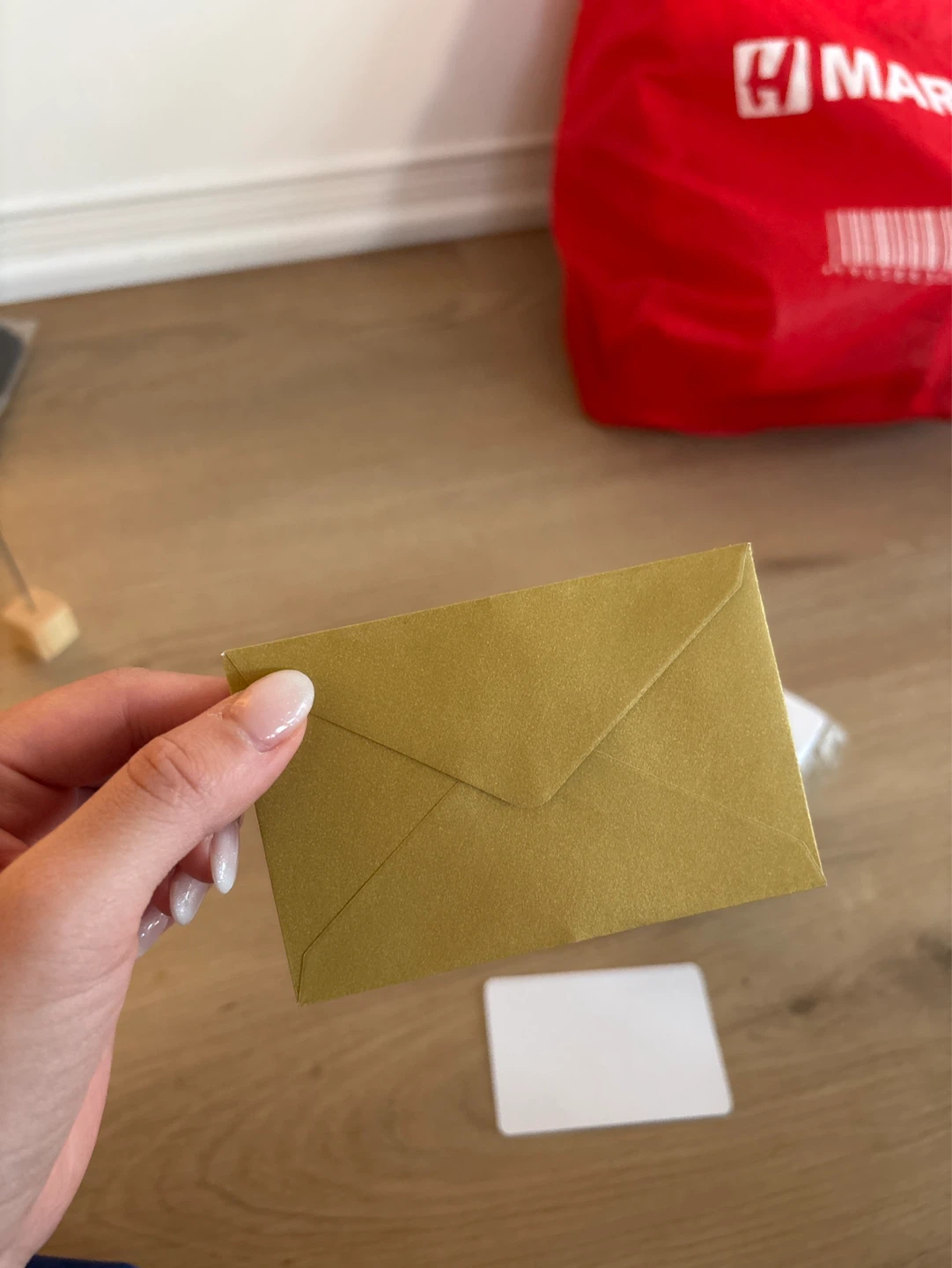 Gold Envelopes with Cards -
