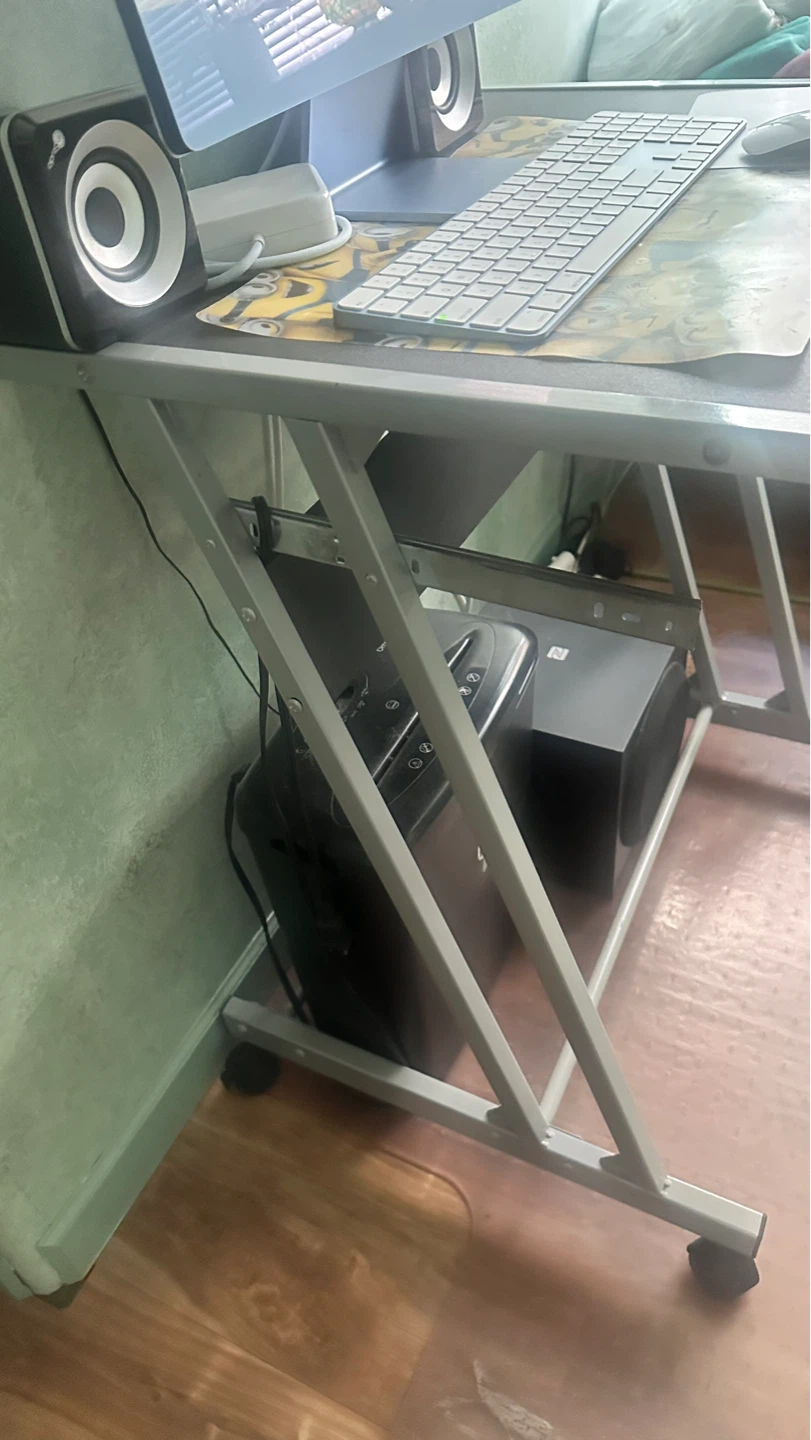 Metal Frame Rolling Computer Desk - photo 3