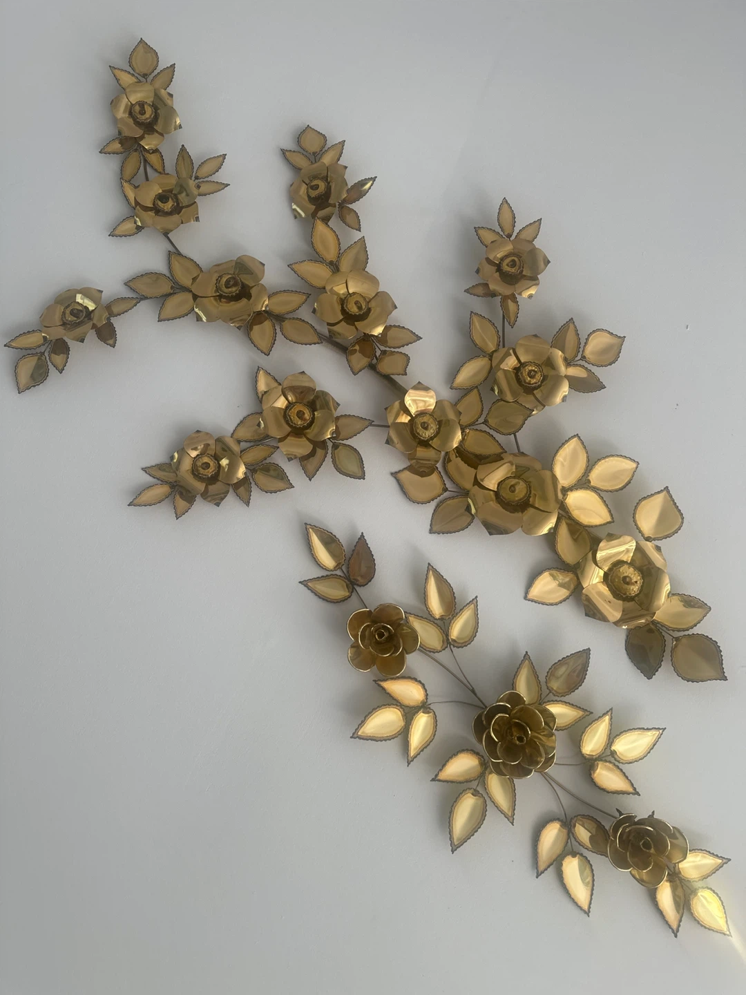 Gold Metal Rose Wall Art - photo 2