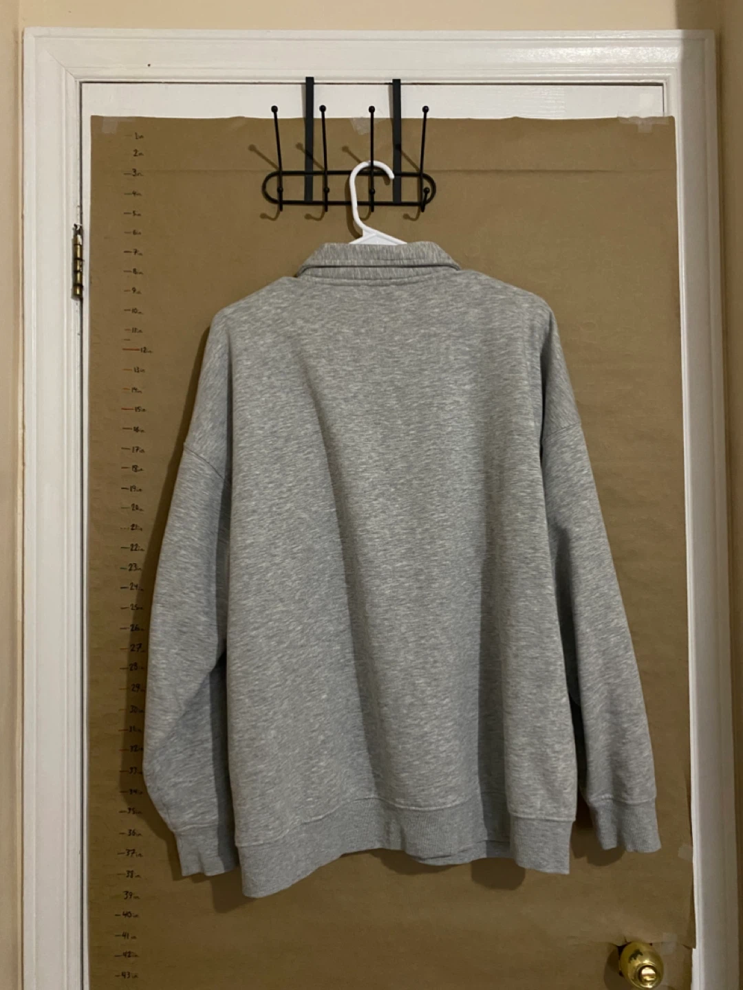 Oversize grey button up sweater - photo 2