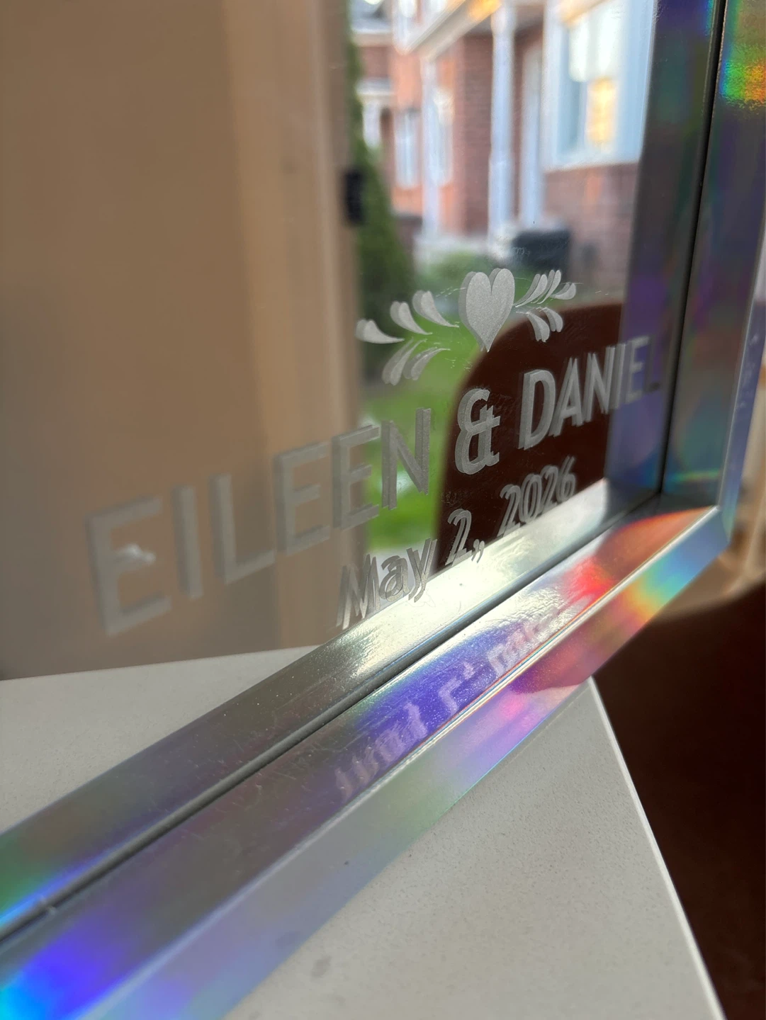 Welcome Mirror with Custom Engraving - photo 3