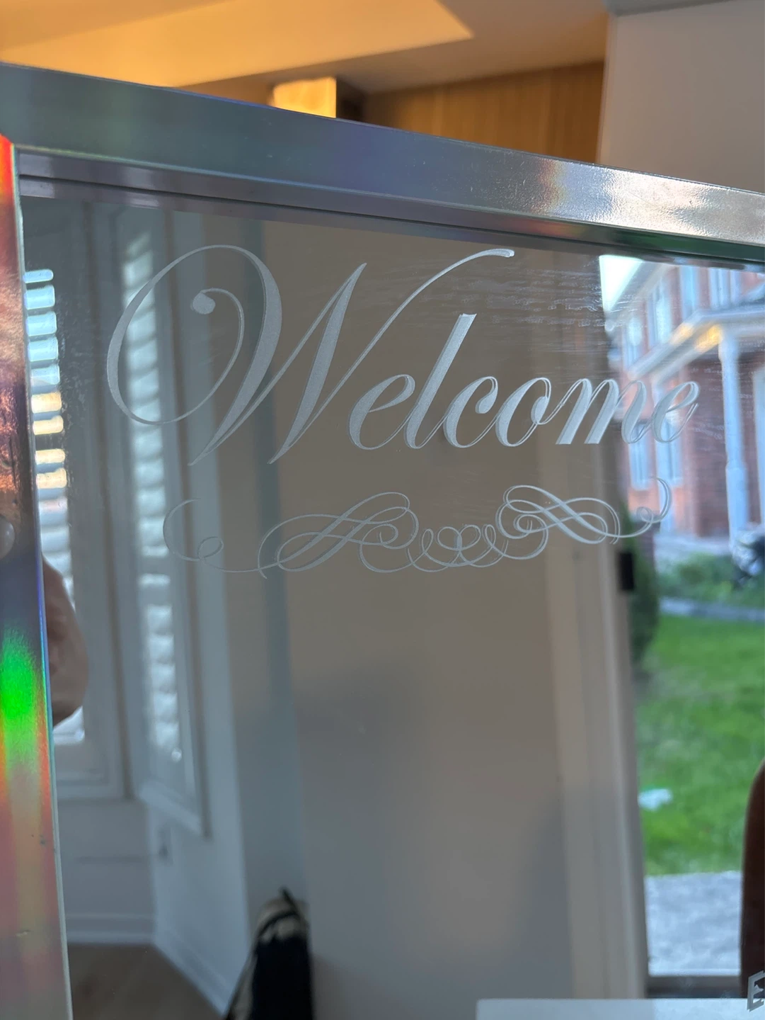 Welcome Mirror with Custom Engraving - photo 2
