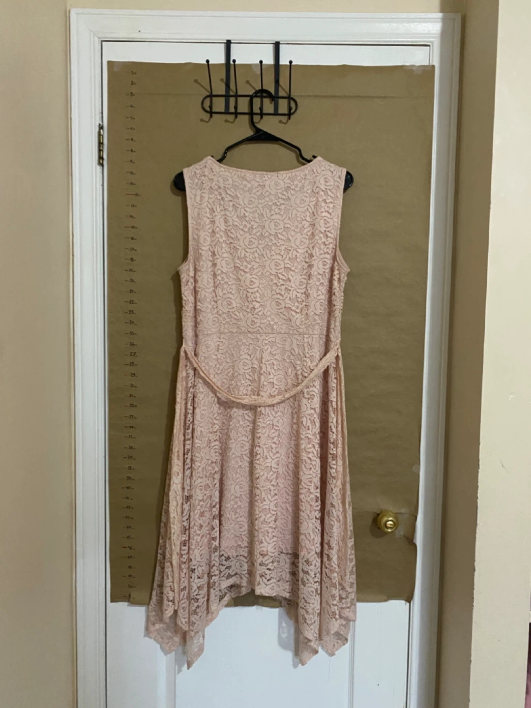 Blush Pink Lace Midi Dress - photo 2