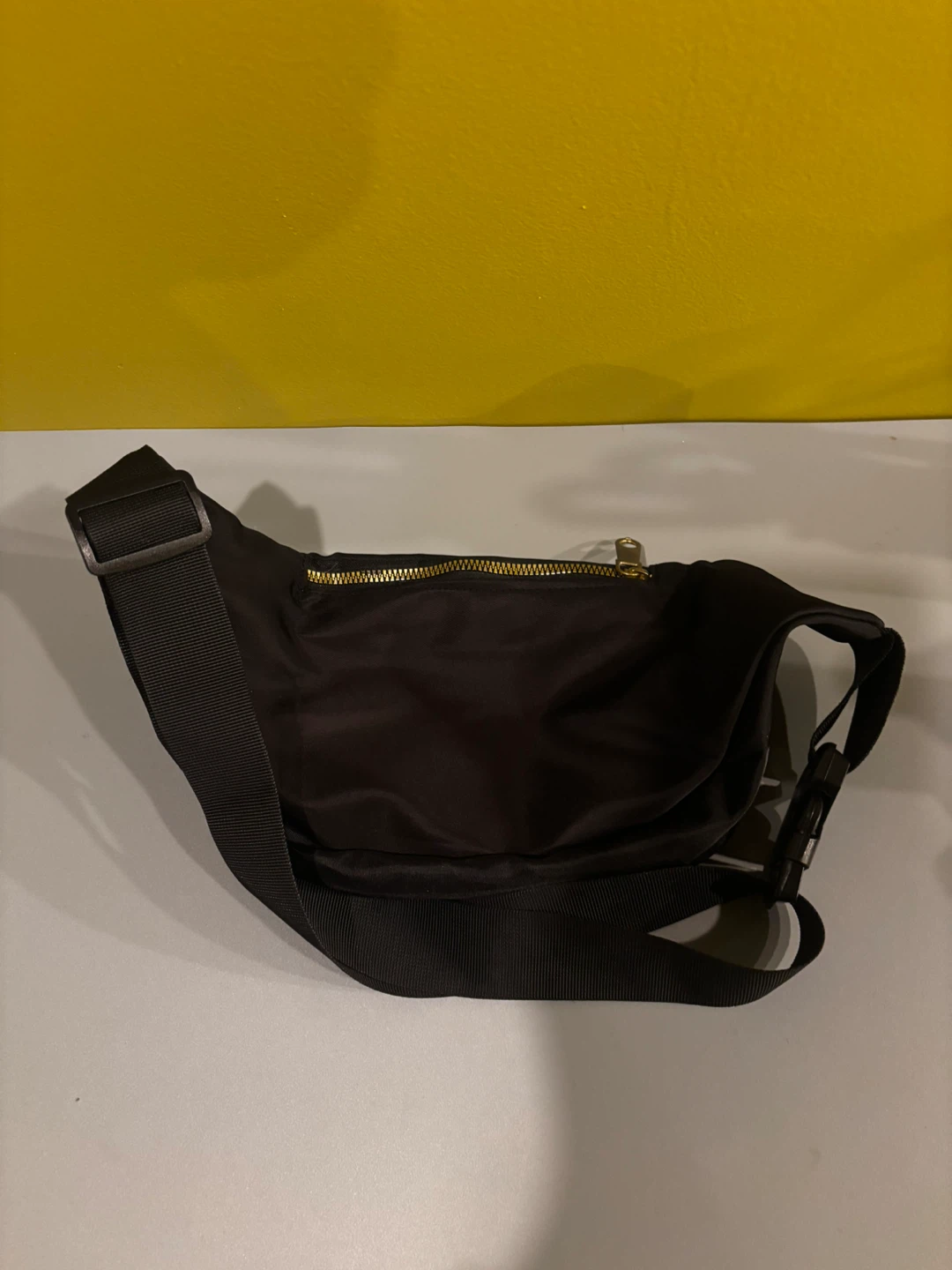 Black Fanny Pack with Gold Zippers - photo 3