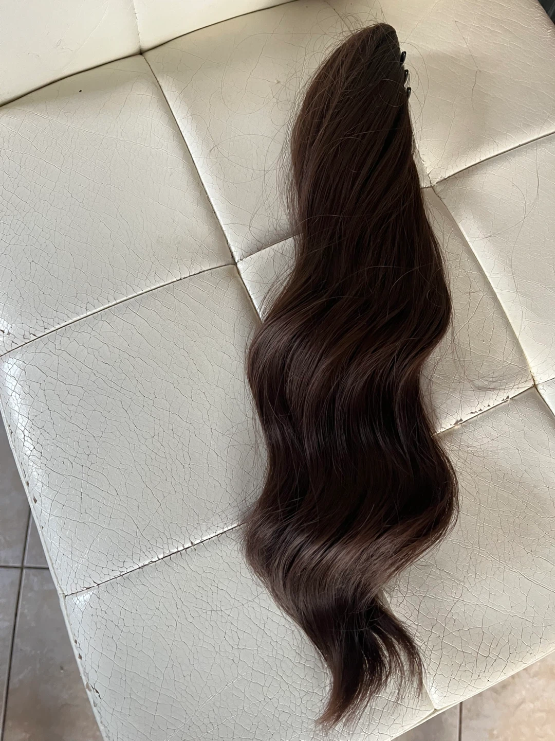 Dark Brown Clip-In Hair Extension 13 inches - photo 3