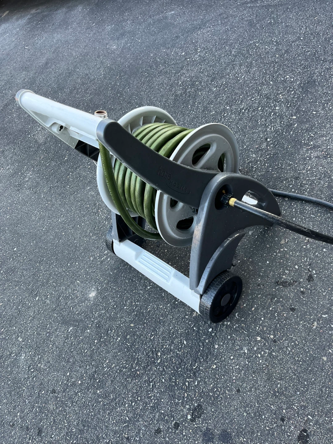 Hose Reel Cart with Green Garden Hose - photo 2