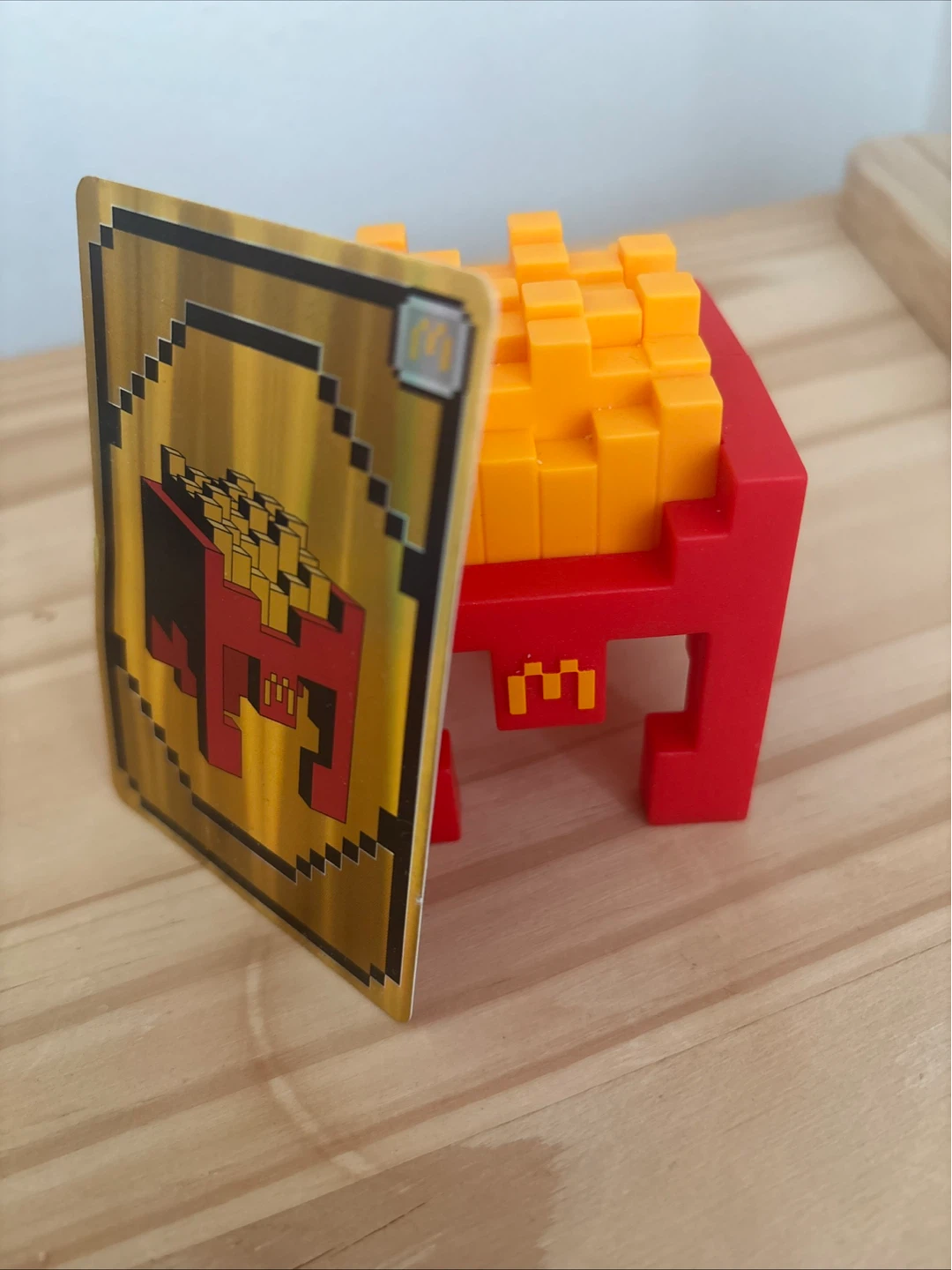 McDonald's Monopoly Fry Box Collectible Card and Toy with code.