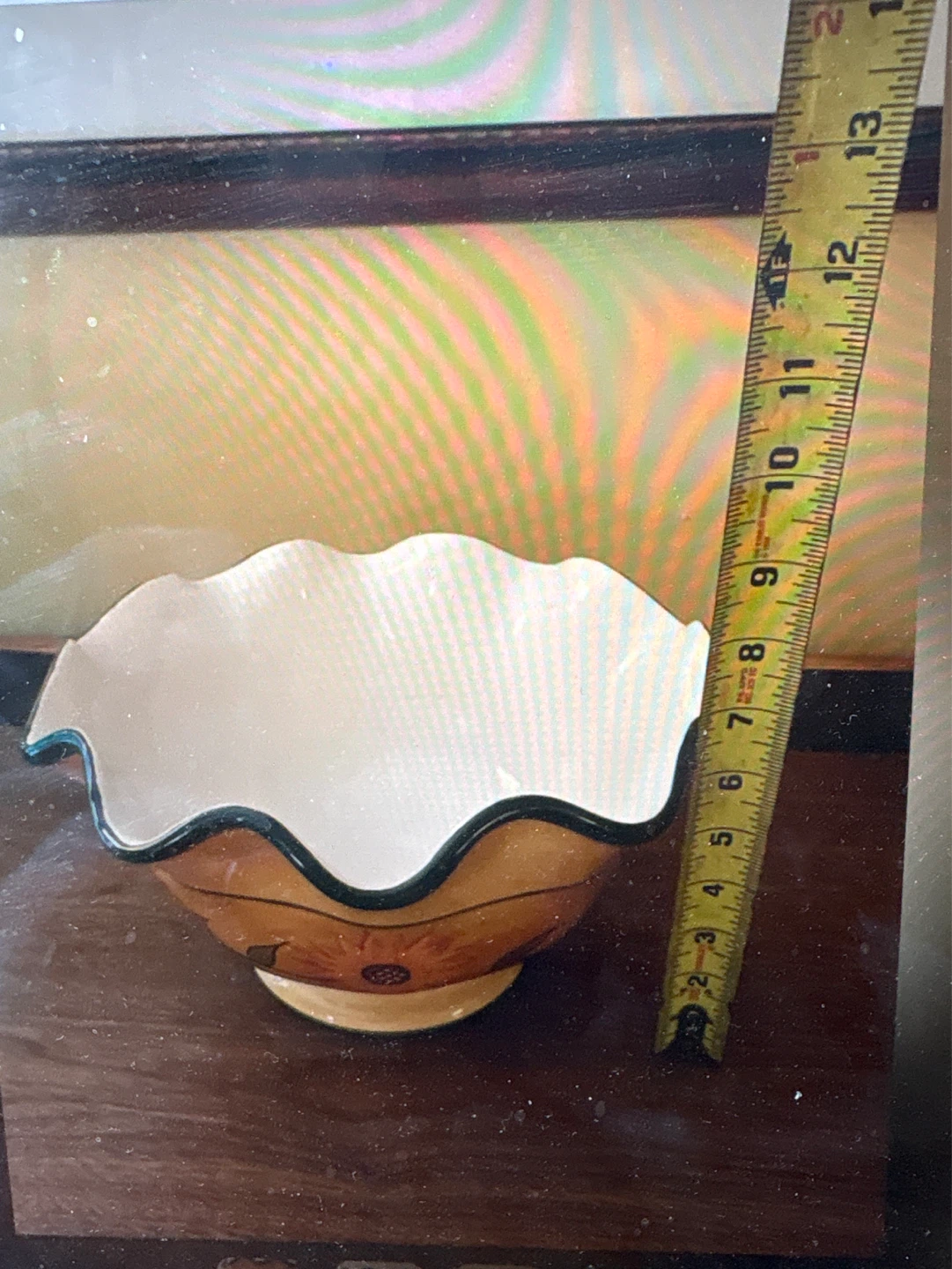 Ceramic Serving fruit Bowl with Sunflower Design - photo 4