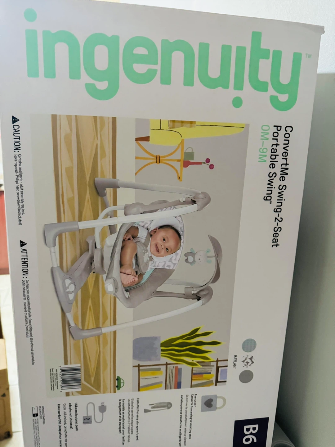 Ingenuity ConvertMe Portable Swing-2-Seat OM-9M