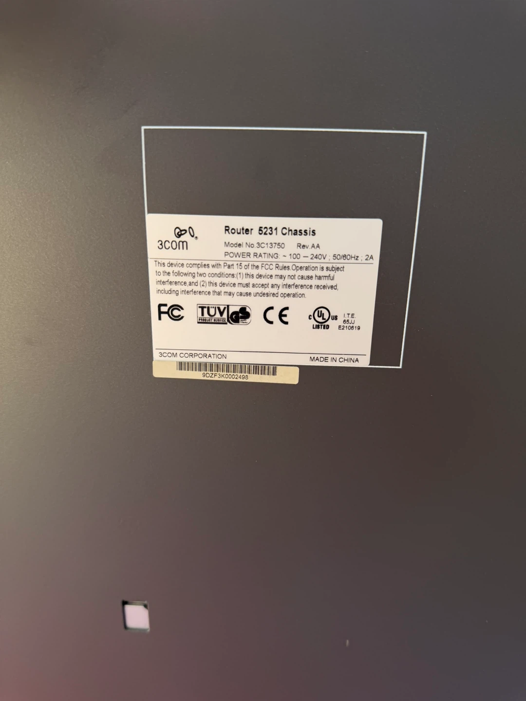 3Com Router 5231 Chassis - photo 4