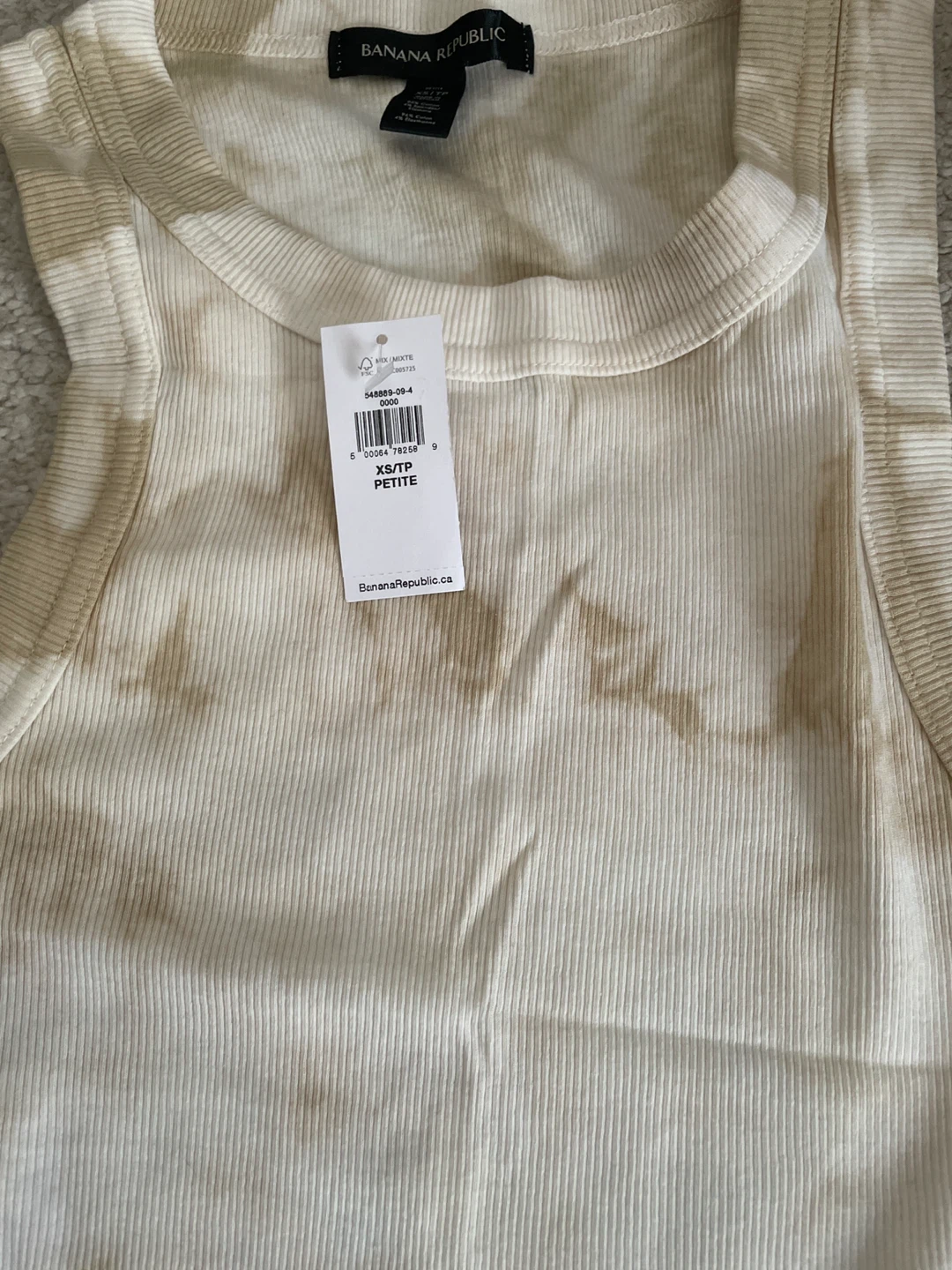 Brand New Banana Republic Ribbed Tank Top - XS/TP Petite