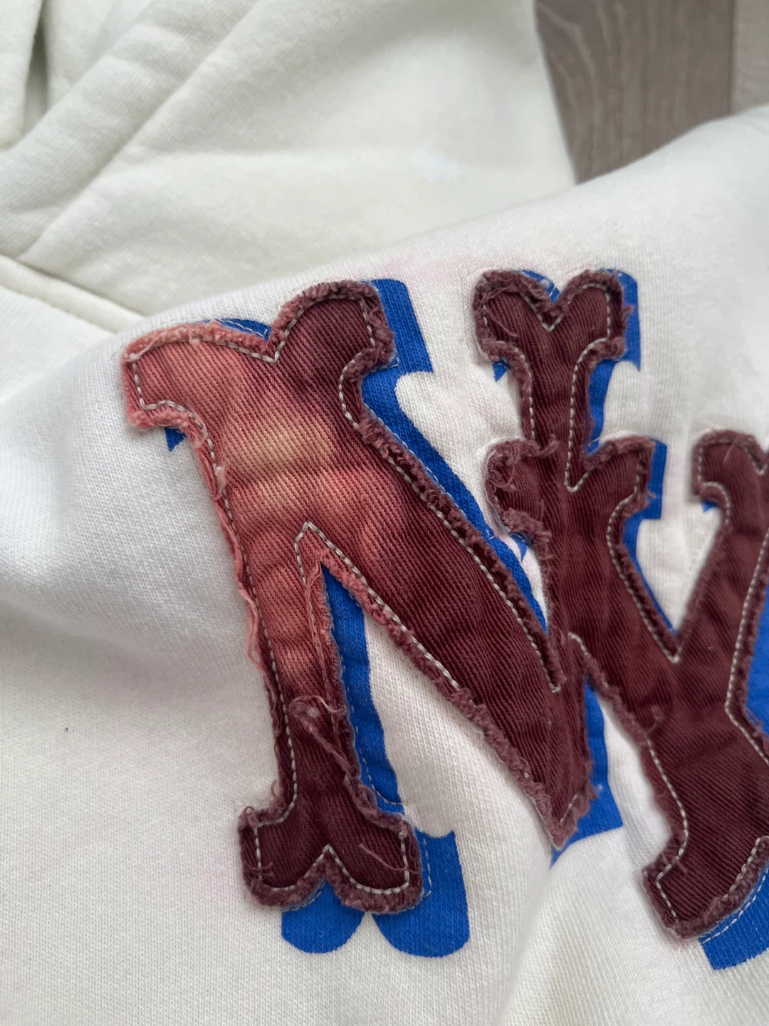 Urban Outfitters White "NY" Graphic Hoodie - photo 5