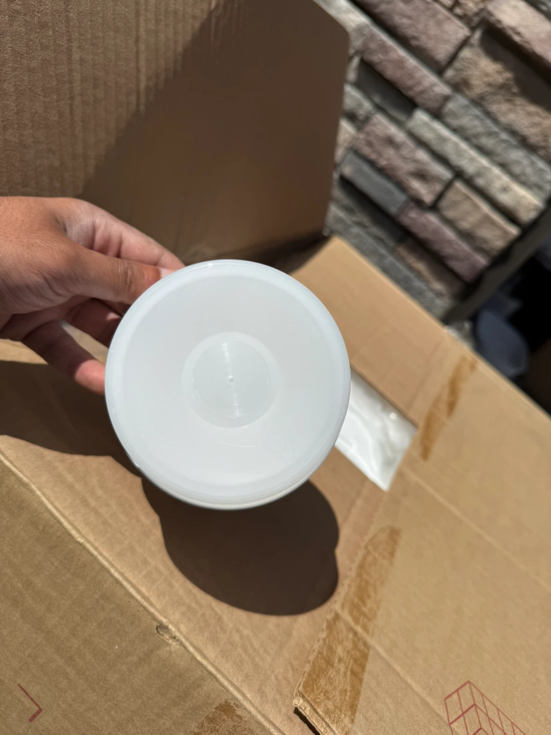 White Plastic Food Containers with Lids - photo 4