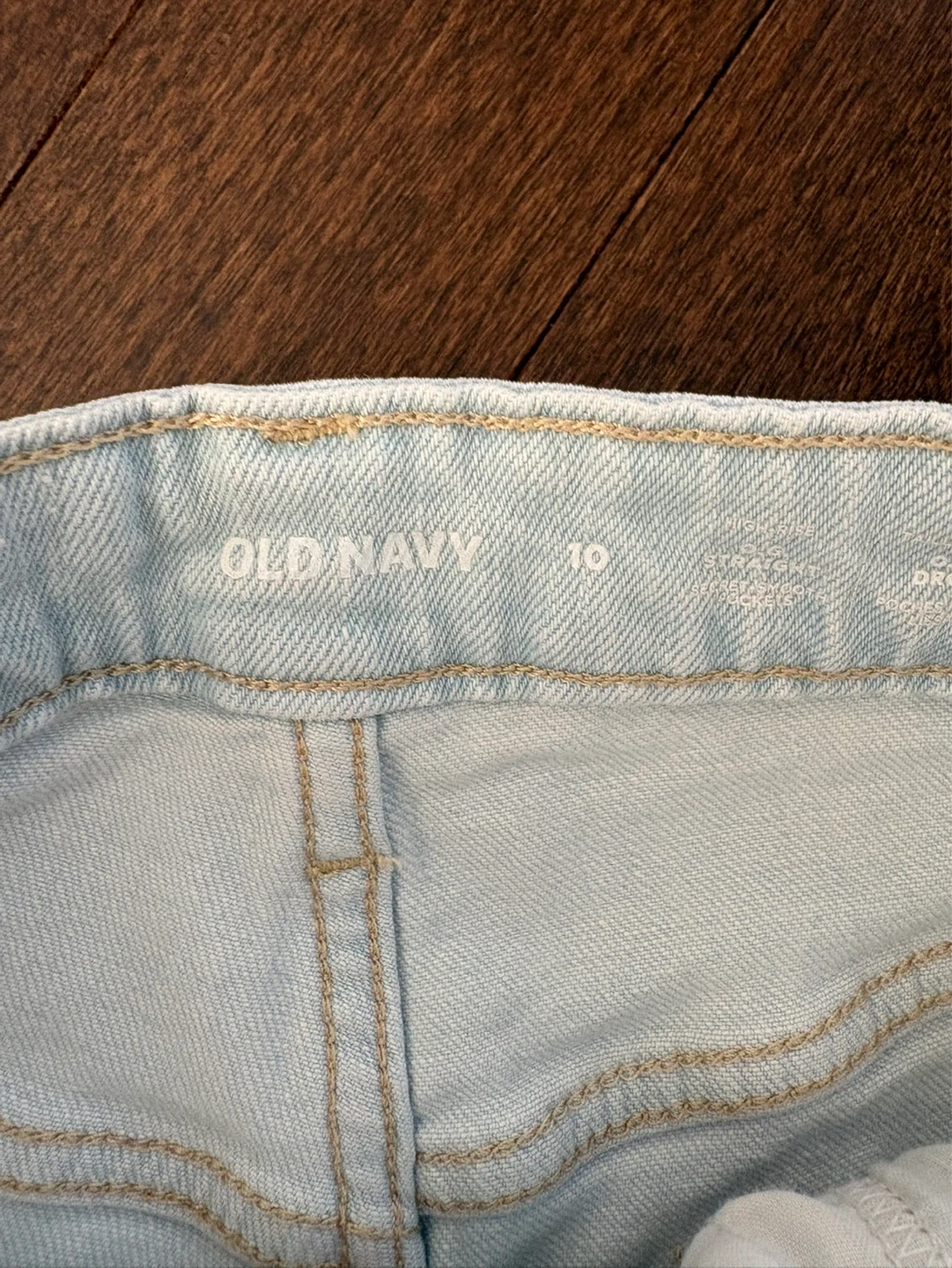 Old Navy Light Wash Denim Cutoff Shorts - Size 10 - photo 3