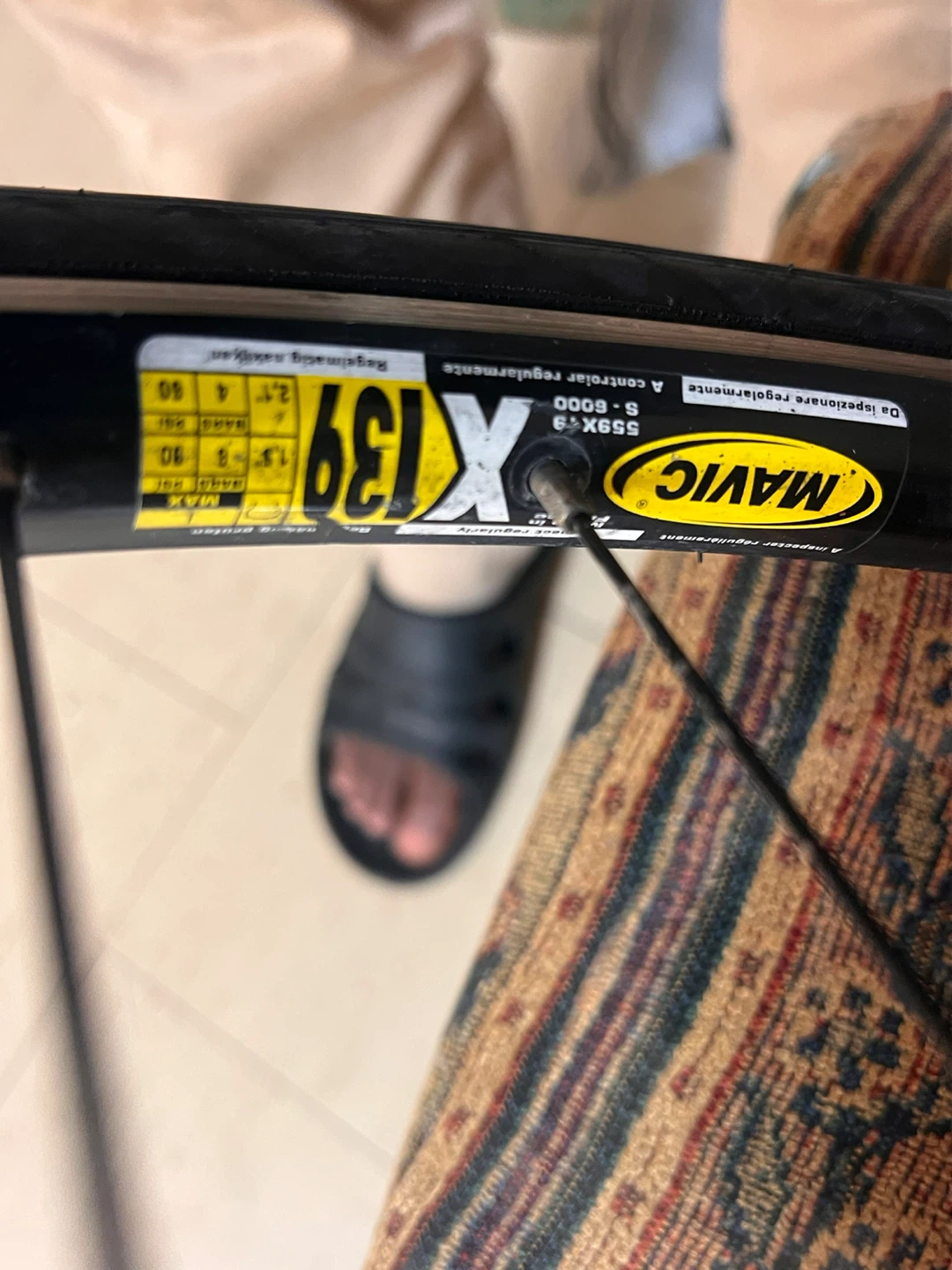 Mavic X139 Road Bike Wheel with Bontrager Tire - photo 5