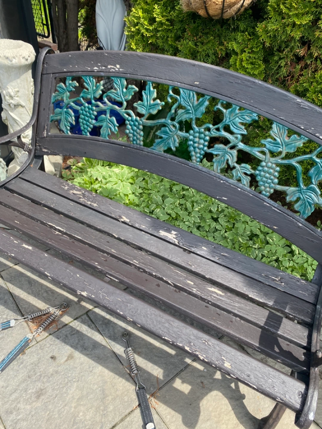 Garden Bench with Grapevine Design - photo 2
