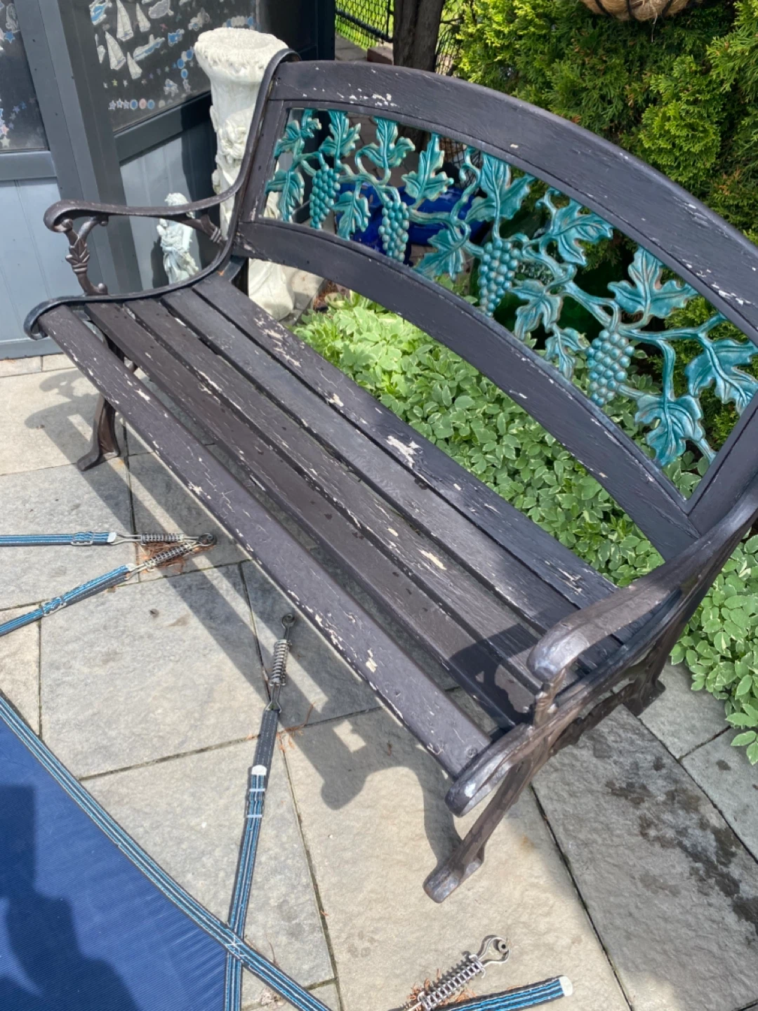 Garden Bench with Grapevine Design - photo 3