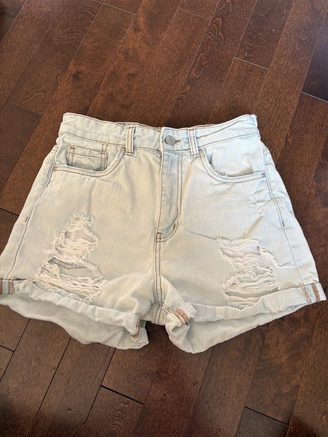 Refuge Vintage Distressed Denim Shorts