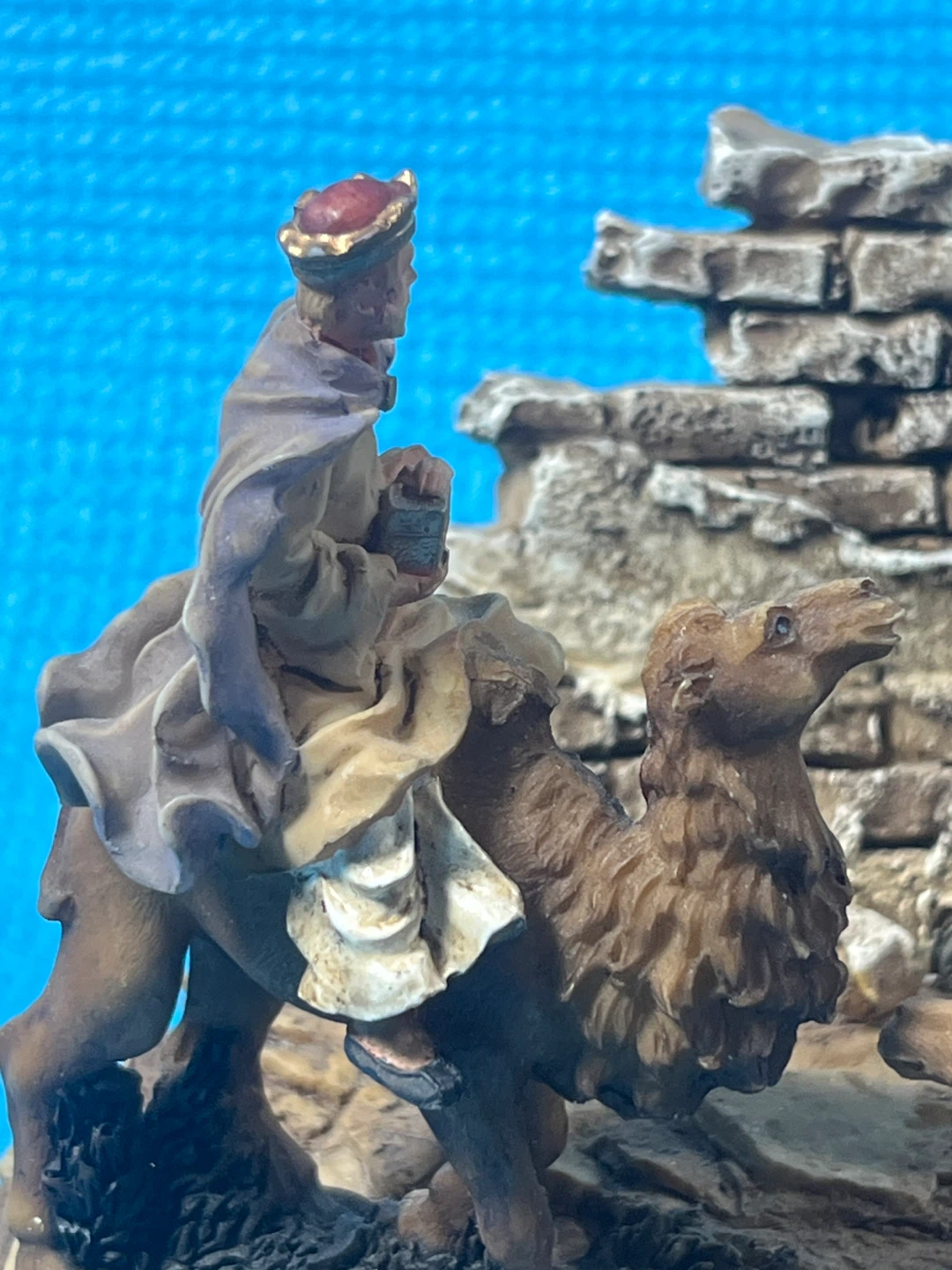 Vintage 3D Nativity Tabletop Set - 2 Pieces (Good Condition!) - photo 5