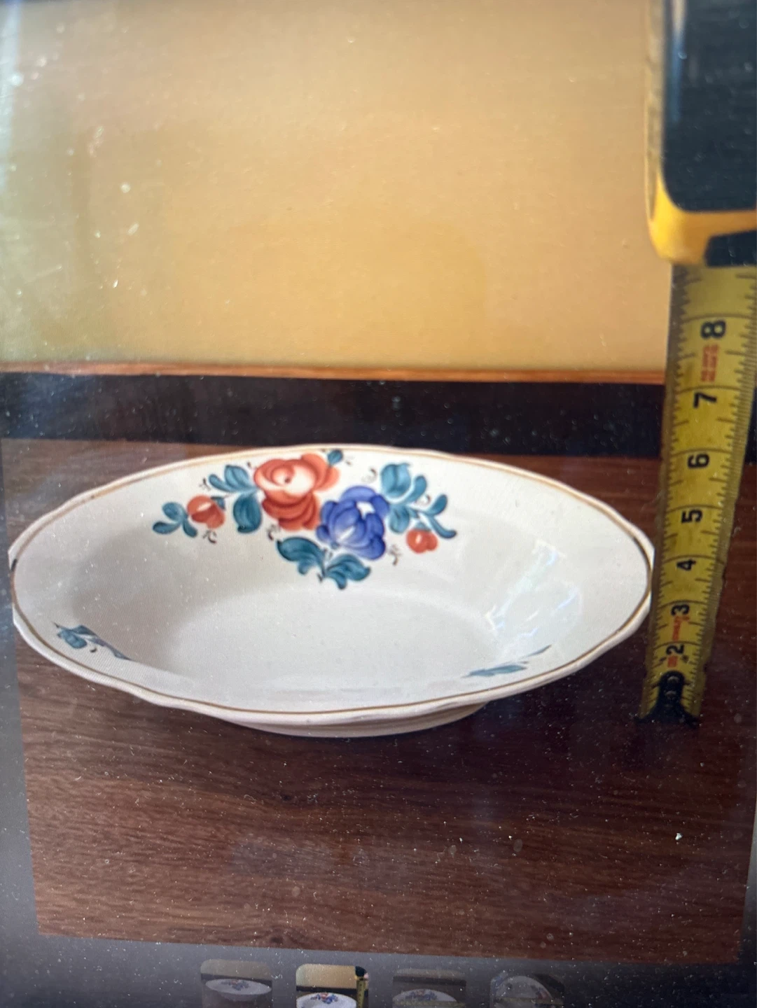 Vintage Floral Oval Serving Bowl Dish - photo 2