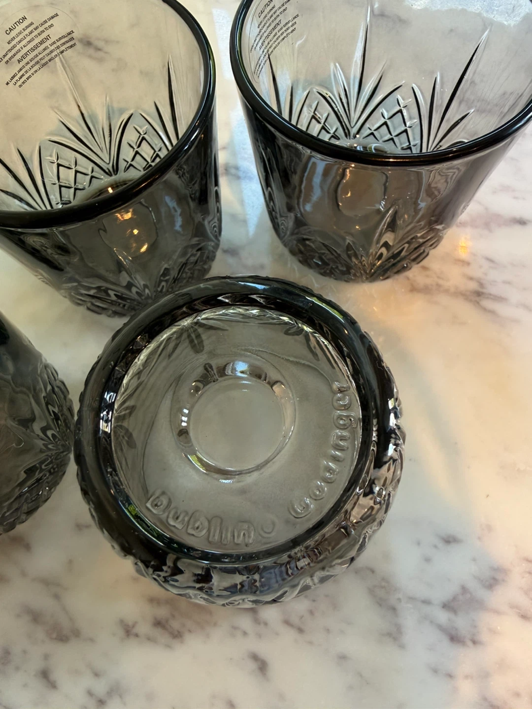 Godinger Dublin Smokey Glasses - Rare Colour - photo 3