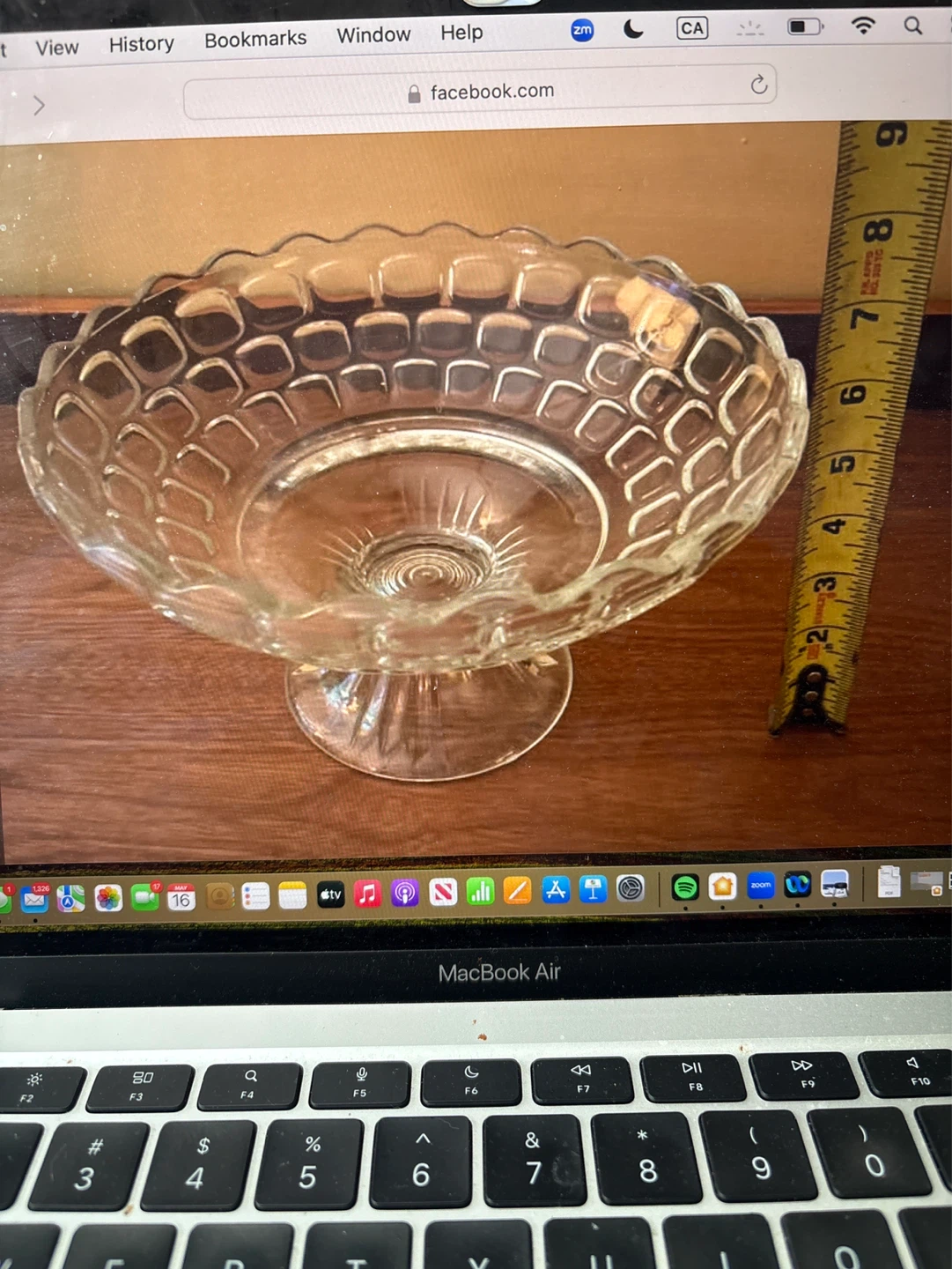 Thumbprint pressed oval pattern fruit bowl - photo 3