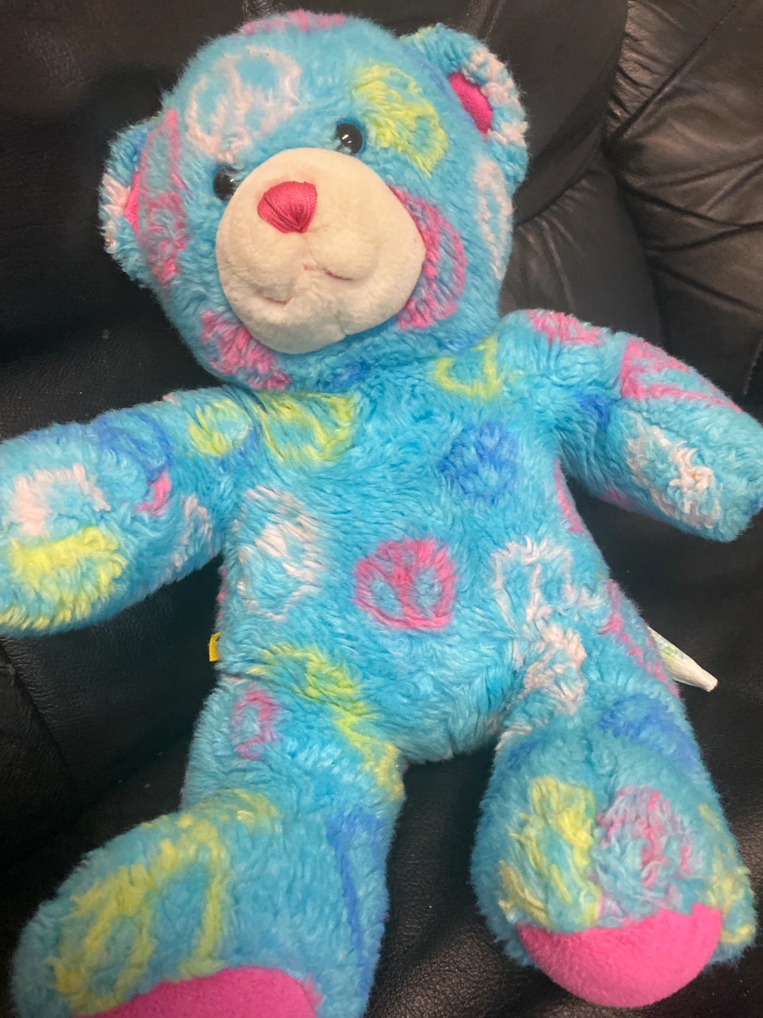 Blue Tie-Dye Teddy Bear Plush Toy