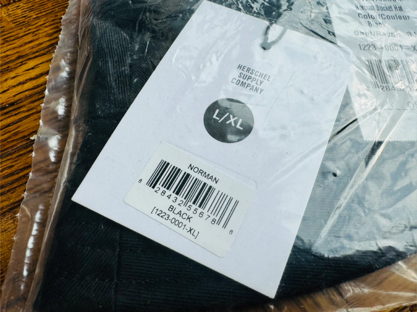 Herschel Norman Bucket Hat L/XL Black - Brand New - photo 2