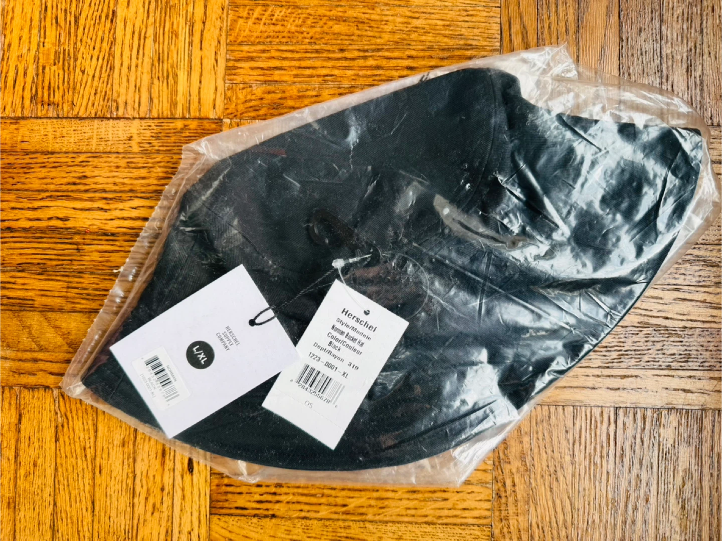Herschel Norman Bucket Hat L/XL Black - Brand New