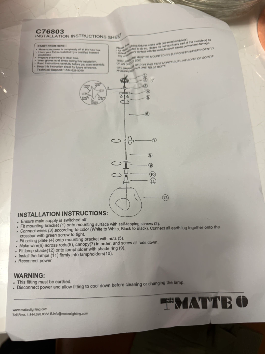 MatteO C76803 Copper Pendant Light Fixture - photo 2