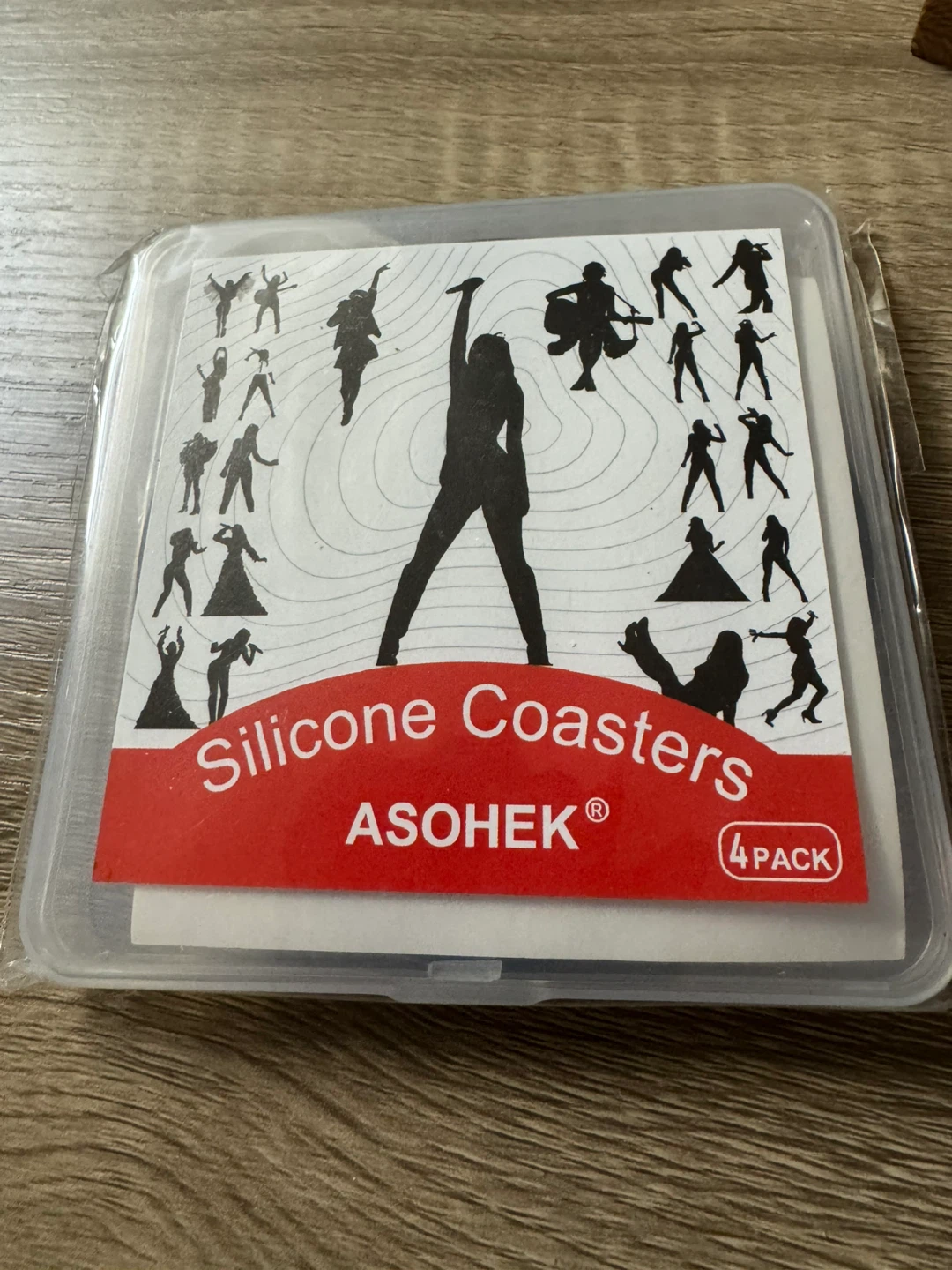 ASOHEK Silicone Coasters - 4 Pack