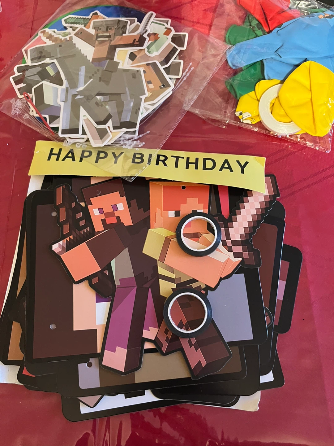 Minecraft Themed Birthday Party Decor Set - photo 5